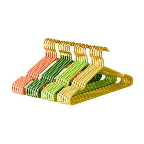 A set of 10 hangers, designed with a thickened and non-slip