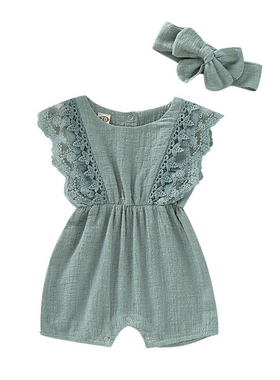 Summer Baby Girl Rompers Newborn Baby Clothes Toddler Flare