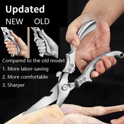 Kitchen Scissors Heavy Duty Meat Fruit Boning Fishing Huntin