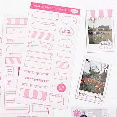 6 Sheets/lot Diy Album Sticky Notes Seal Sticker DIY Calend