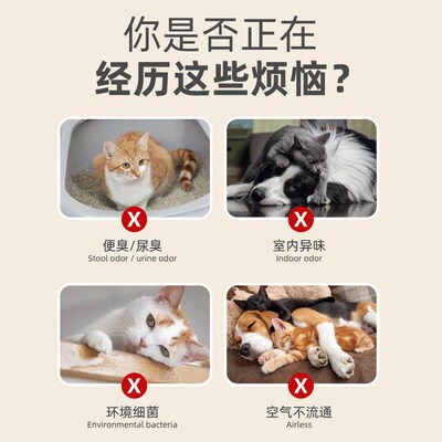 Cat and Dog Deodorizing Spray for Kennels and Cat Beds, Elim