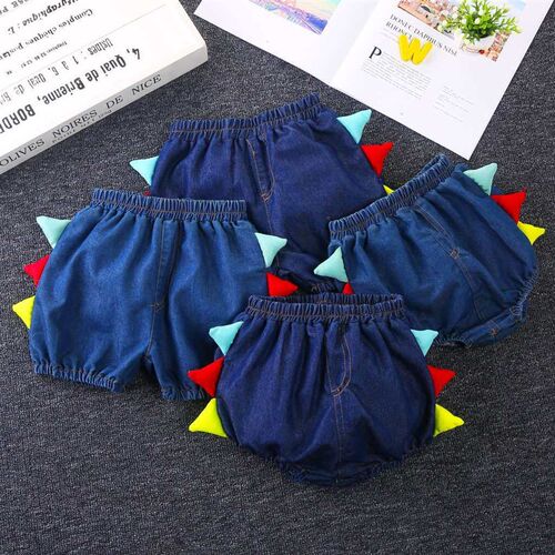 New rens pants rens shorts denim PP pants dinosaur tail pa