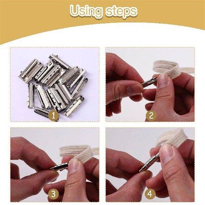 Shoe Lace Tip Repair Laces Shoelace Ends Metal Copper