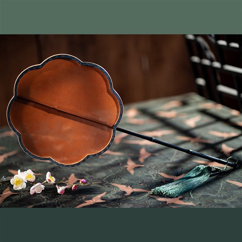 襦一坊丨团扇 真丝香云纱花罗红云纱手工制作八瓣海棠团汉服扇子,家居饰品,工艺扇/团扇/喜扇/折扇,淘宝优惠券,粉丝福利购,淘宝优惠卷