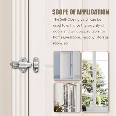 Aluminum Alloy Gate Window Security Pull Ring Spring Bounce