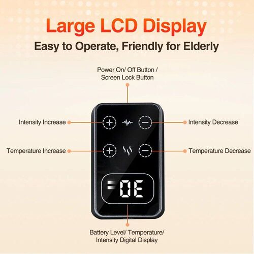 Electric 3 Levels Vibration and 5 Levels Heating Knee Pads,