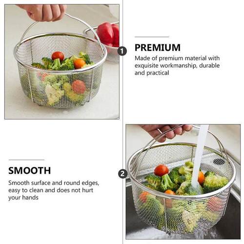 Multifunctional Frying Basket Kitchen Stainless Steel Noodle