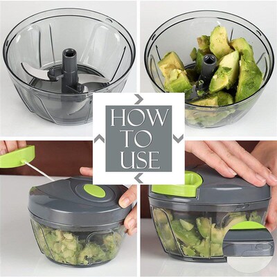 Manual Food Chopper Vegetable Cutter Cambom Chopper