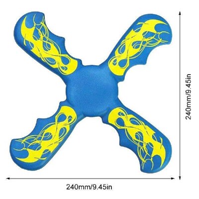 Soft 4 Bladed Boomerang 4-Leaf Boomerang Toy Funny Outdoor