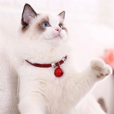 Classic Plaid Cat Collars With Bells Gifts For Cats For