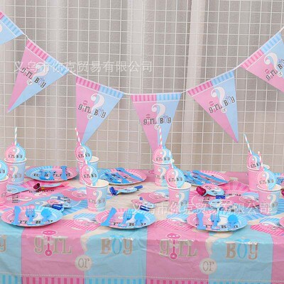 Childrens boys and girls gender reveal birthday party p