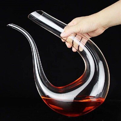 Crystal U-shaped Wine Decanter Gift Box Swan Decanter