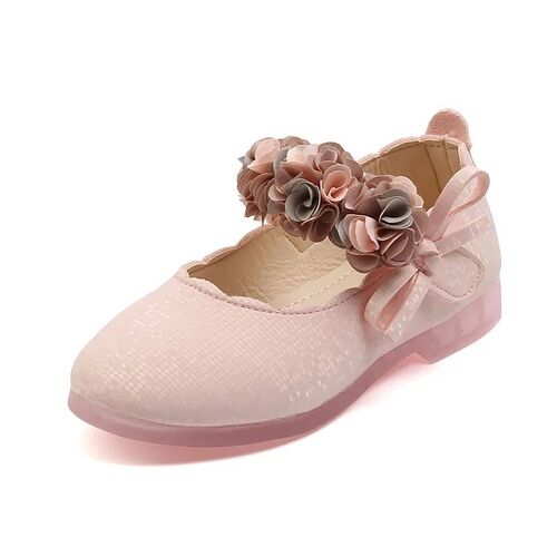 Girls Leather Shoes Autumn Fashion Flower Kids Princess Shoe