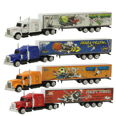 1 Pcs Sliding Alloy Truck Model Diecast Car Toy Container Oi