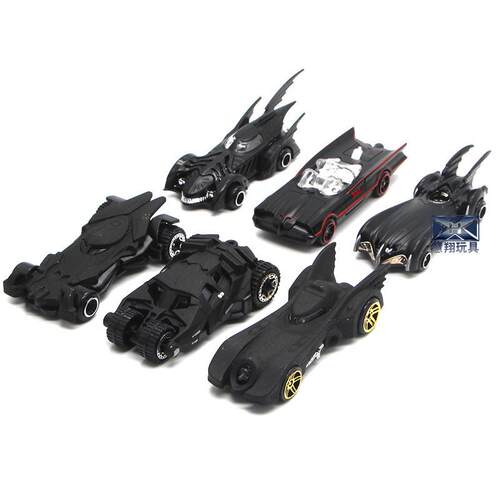 6PCS/Sset Batmobile Alloy Car Model Toy Vehicle Combination