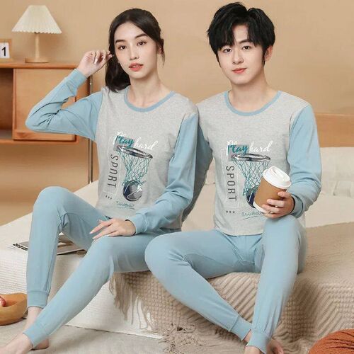 Teens Pijamas Long Sleeve Cotton Pyjamas Kids Clothes Sets C