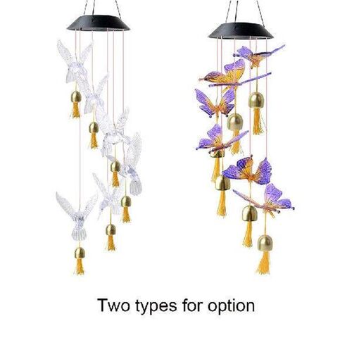 Solar Wind Chime with Bells Color Changing Solar Light