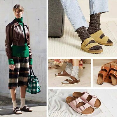 Retro Cork Flat Sandals for Women & Men, Casual Set Style