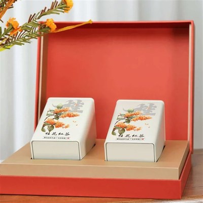 桂花红茶包装盒空盒高档礼盒定制送礼盒茶叶包装盒空礼盒