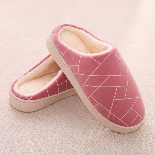 Fall And Winter Simple Hotel Slippers For Women Thick-soled