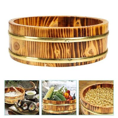 Sushi Rice Bowl Bucket Storage Container with Lid