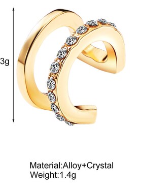 Leaf eaer bone clip without ear hole ear clip C-type Earring