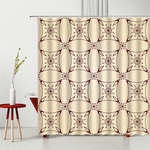 Printed Shower Curtain Bathroom Accessories Shower Anti mol