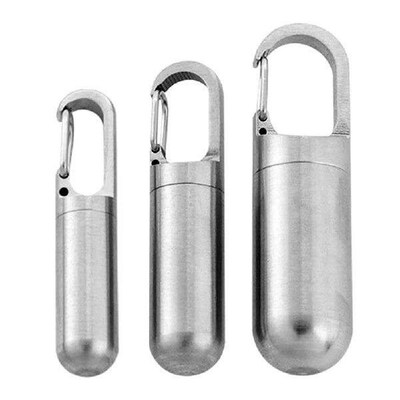 Portable Elderly Carry-on First Aid Pill Box Stainless