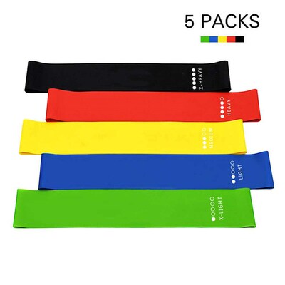 Mixed color yoga fitness tension ring exercise weight loss p