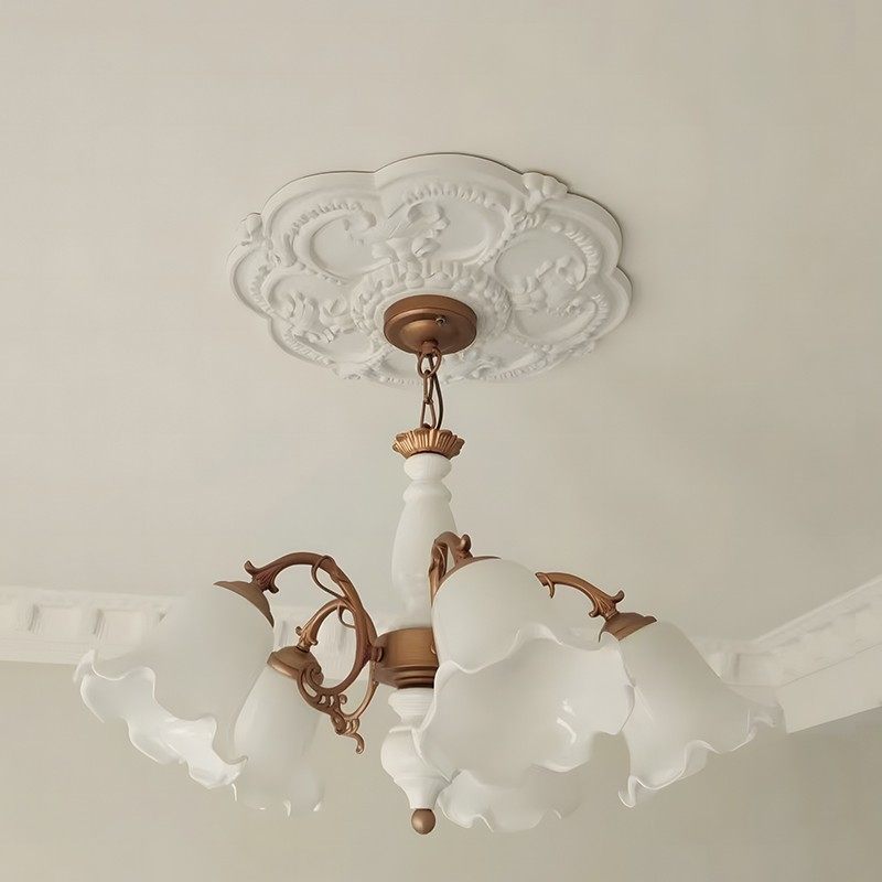 法式pu灯盘石膏底座圆形欧式吊顶天花板装饰线雕花拼花灯座,基础建材,相框线条,淘宝优惠券,粉丝福利购,淘宝优惠卷