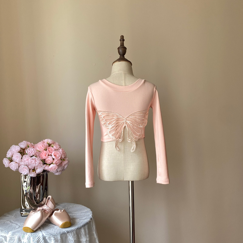 甜美外套春练功芭蕾舞儿童演出服