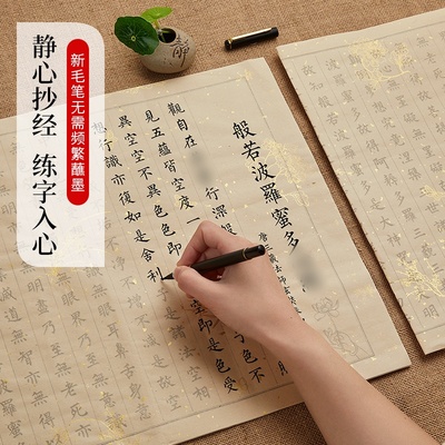 108遍静心抄经本行书经心临摹抄经书法手抄作品纸小楷毛笔练字贴