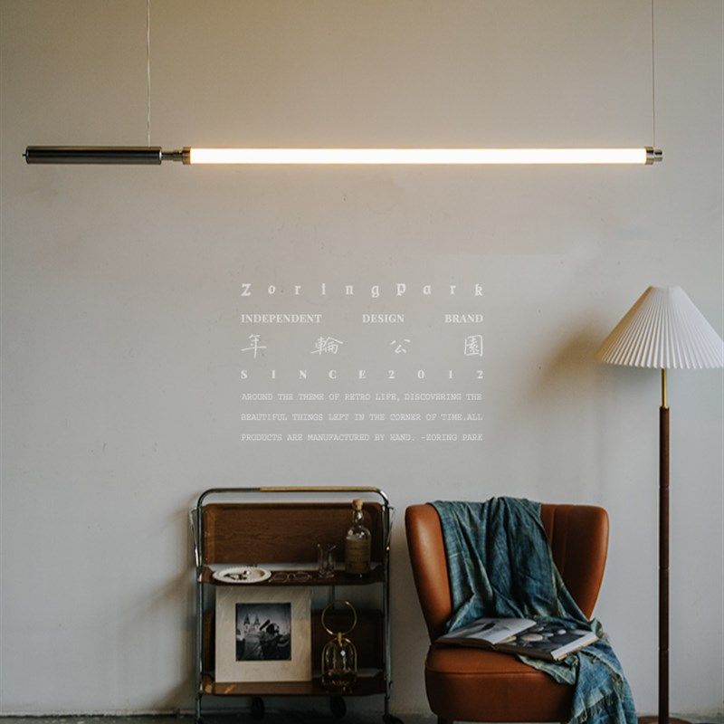 年轮公园ZORING PARK宅造店 loft工业风 复古铸铝单管荧光吊灯,家装灯饰光源,客厅吊灯,淘宝优惠券,粉丝福利购,淘宝优惠卷