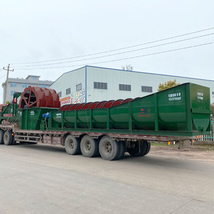 单螺旋洗沙机沙机设备小型移动式 洗矿蛟龙工地沙厂螺旋洗沙机