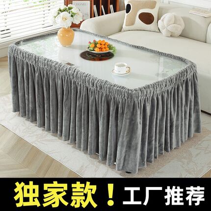 烤火桌子罩套新款烤火罩长方形取暖桌罩正方形圆桌烤火炉套冬季