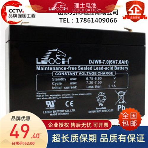 理士蓄电池 DJW6-7.0/6V7AH童车玩具报警器精密仪器 6伏7安时电瓶