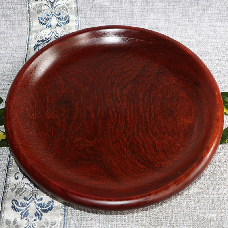 红木干果盘小茶盘花梨木中式家居摆件实木质干泡台托盘厚实30厘米,家居饰品,果盘/果篓,淘宝优惠券,粉丝福利购,淘宝优惠卷