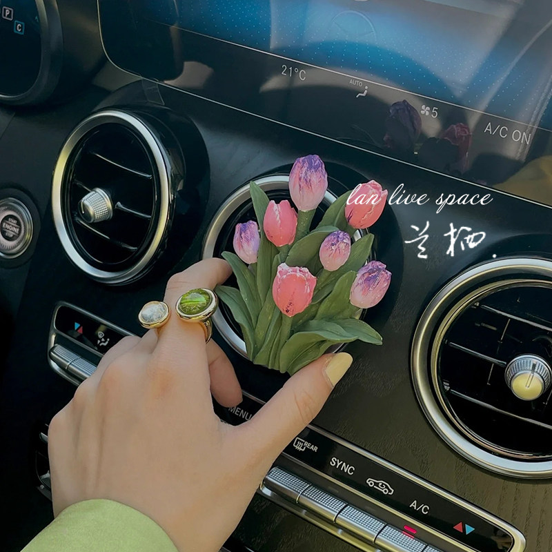 郁金香车载香薰扩香石出风口装饰车内饰品摆件汽车内饰用品大全,汽车用品/电子/清洗/改装,汽车香水香薰,淘宝优惠券,粉丝福利购,淘宝优惠卷
