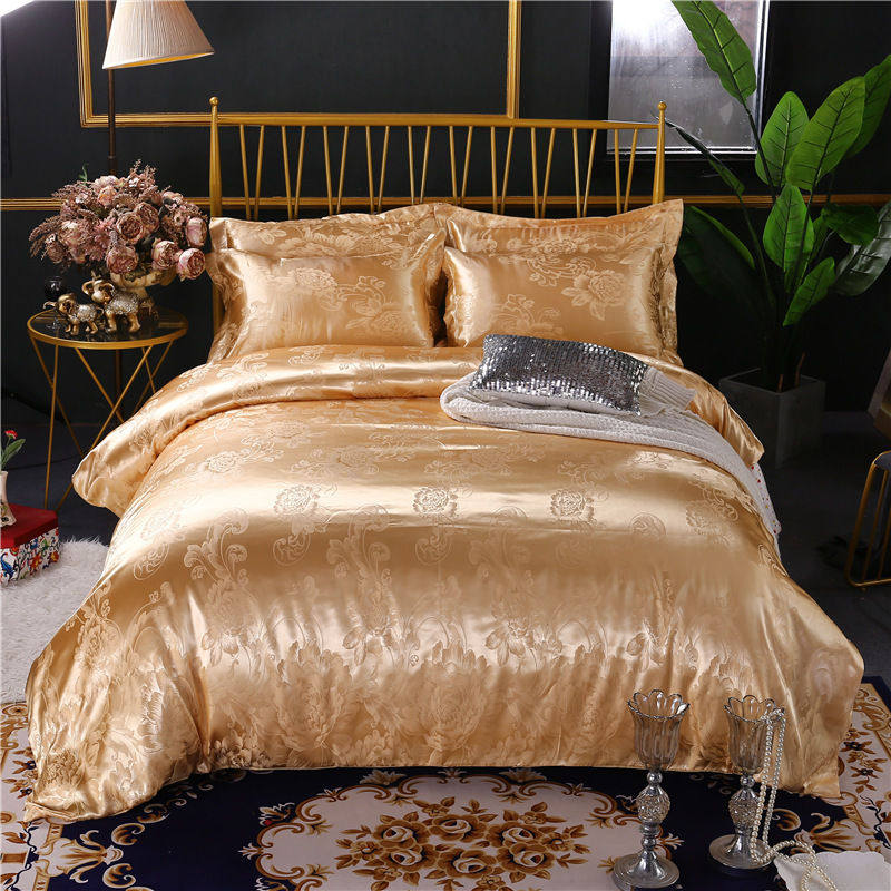 冰丝被套单件天丝绸贡缎提花缎面欧式真丝滑全棉磨毛被罩单人双人,床上用品,被套,淘宝优惠券,粉丝福利购,淘宝优惠卷