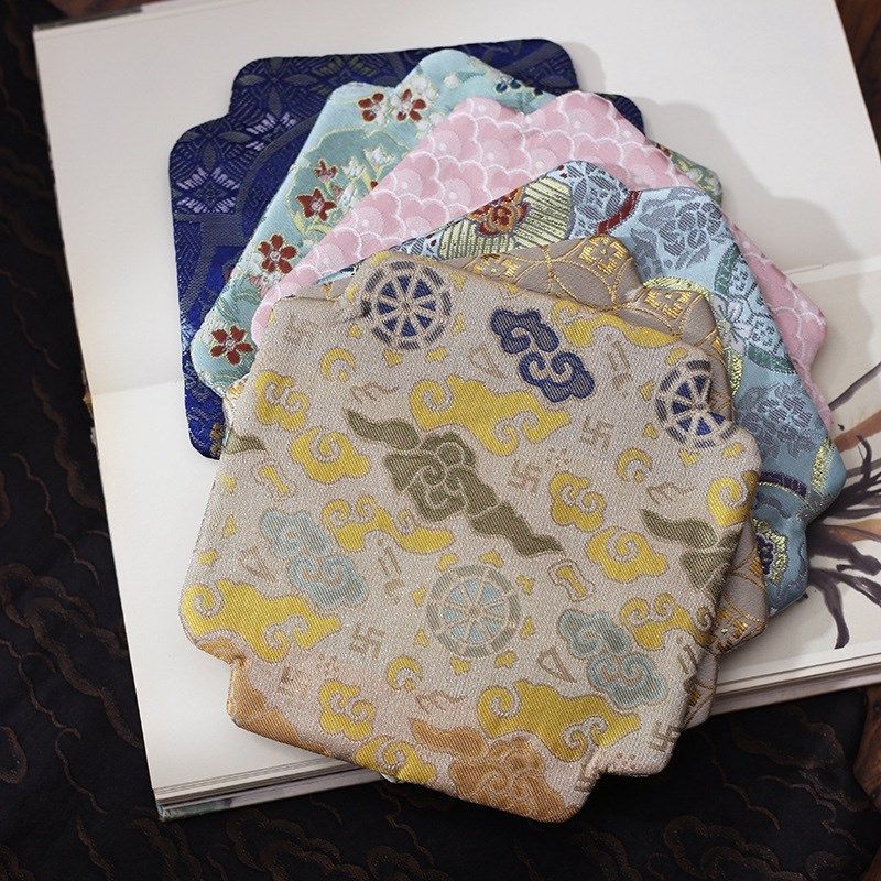 24色双面织锦锻刺绣小方形壶垫杯垫布艺复古织金茶席防烫隔热垫,居家布艺,茶席,淘宝优惠券,粉丝福利购,淘宝优惠卷