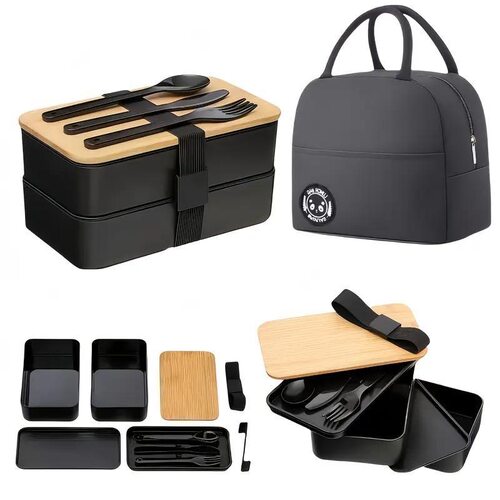 K 26050 Plastic Double Layer Lunch Box 双层塑料饭盒