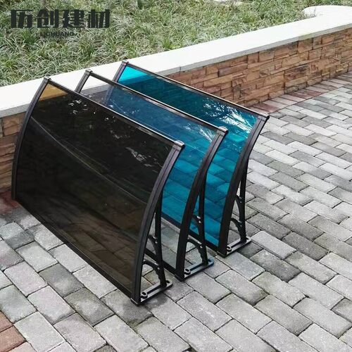 PC耐力板 铝合金材质汽车单车棚 PC耐力板停车棚 遮阳雨棚