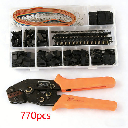 汽车连接器 770pcs盒装 XH-2.54端子组合+28B压线钳组合跨境批发