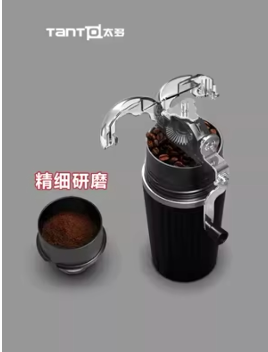 ?美式手冲手摇手动手磨研磨磨豆咖啡一体机家用小型迷你便携咖啡图片