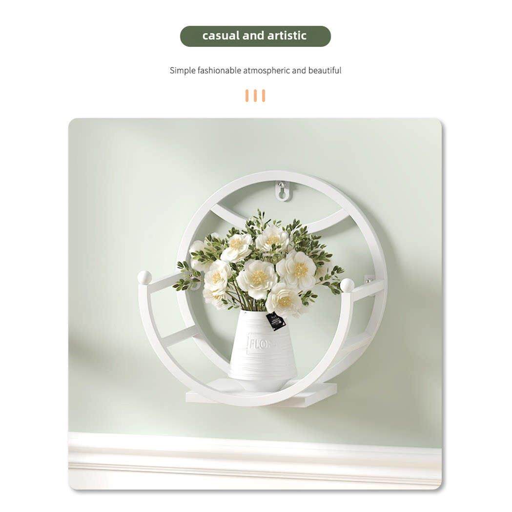 壁挂花架简约壁挂式花盆架餐厅墙面花架客厅墙上绿萝置物架免打孔