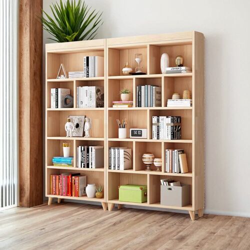 图书馆客厅办公室自由组合矮书架书橱书柜极简风飘窗格子柜