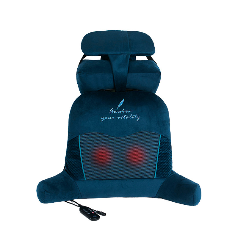 加热靠垫办公室腰靠电动按摩腰垫孕妇久坐护腰靠枕腰枕座椅靠背冬