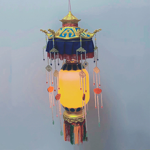 大萌玩潮 羊角灯明制配饰传统灯笼仿古画宫灯汉服走秀灯饰 大萌制