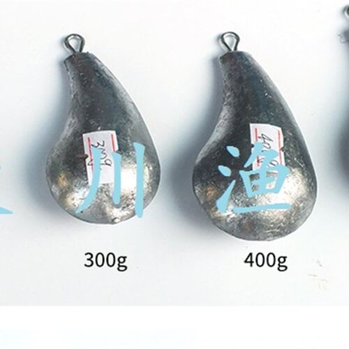 大川偏心分水型挂鼻铅坠钓沉船水滴葫芦型重心吊坠200-600克鱼坠