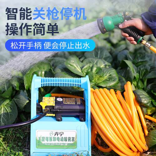 浇菜神器浇水机充电浇水打药水泵农用户外小型吸水自动便携抽水机